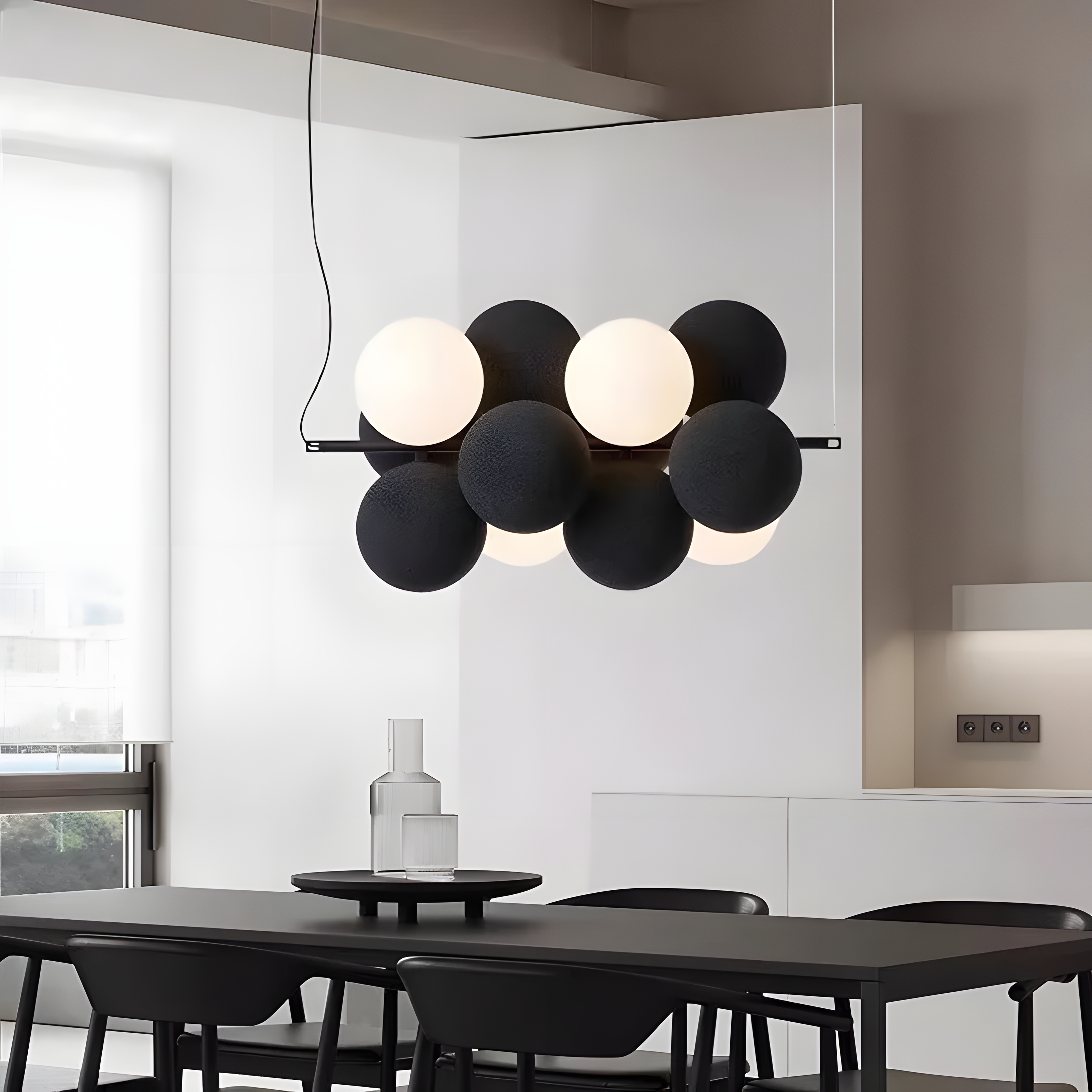 Aurela Geometric Orb Chandelier For Modern Interiors And Architectural Ambient Glow