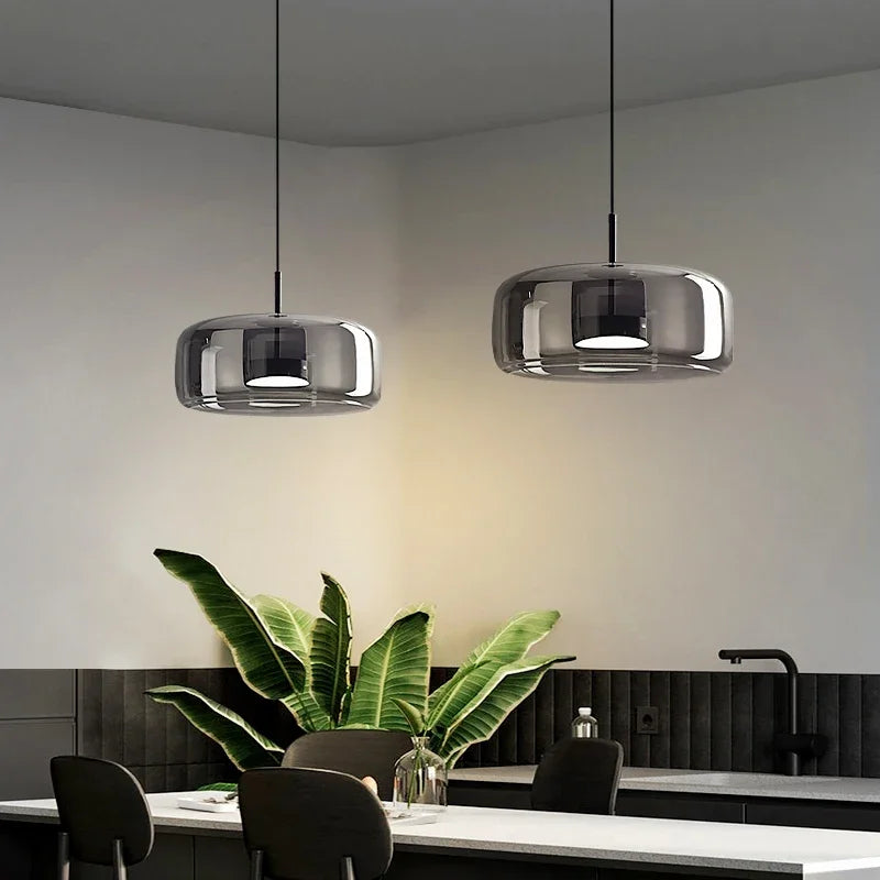 Glass Dome Chandelier By AstraLume, A Modern Ceiling Light For Hallways, Living Rooms, And Dining Areas