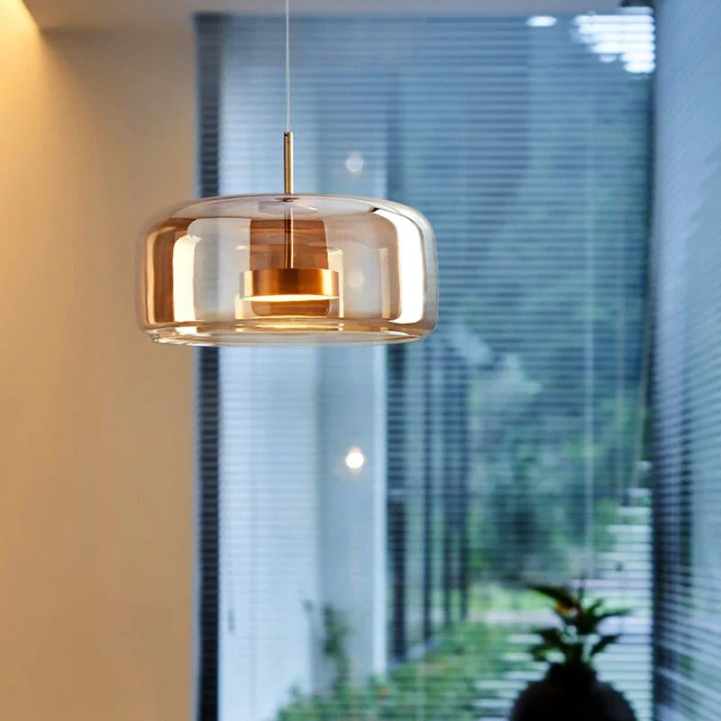 Glass Dome Chandelier By AstraLume, A Modern Ceiling Light For Hallways, Living Rooms, And Dining Areas