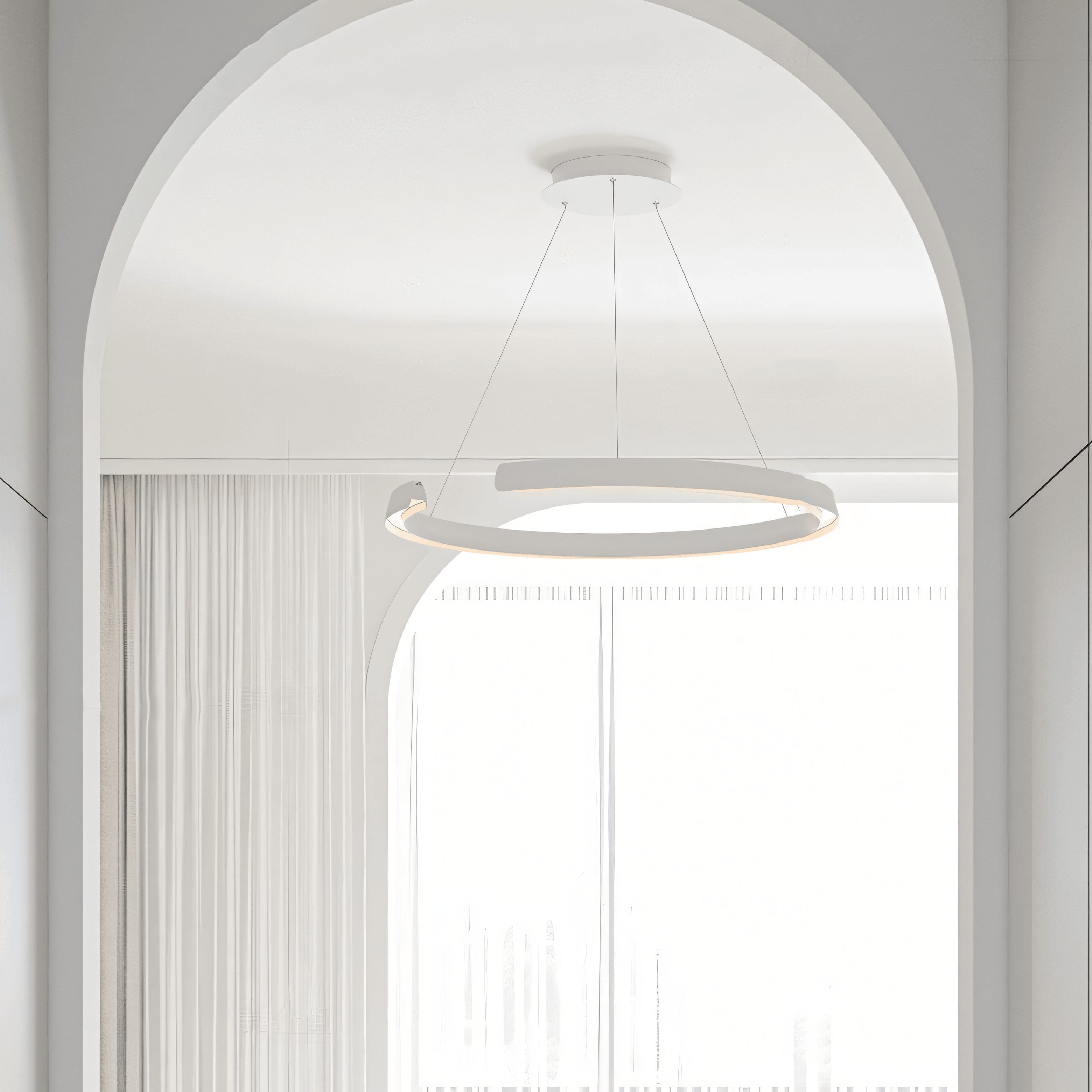 Orionyx Geometric Ring Chandelier With Contemporary Design, Captivating Symmetry, Premium Craftsmanship