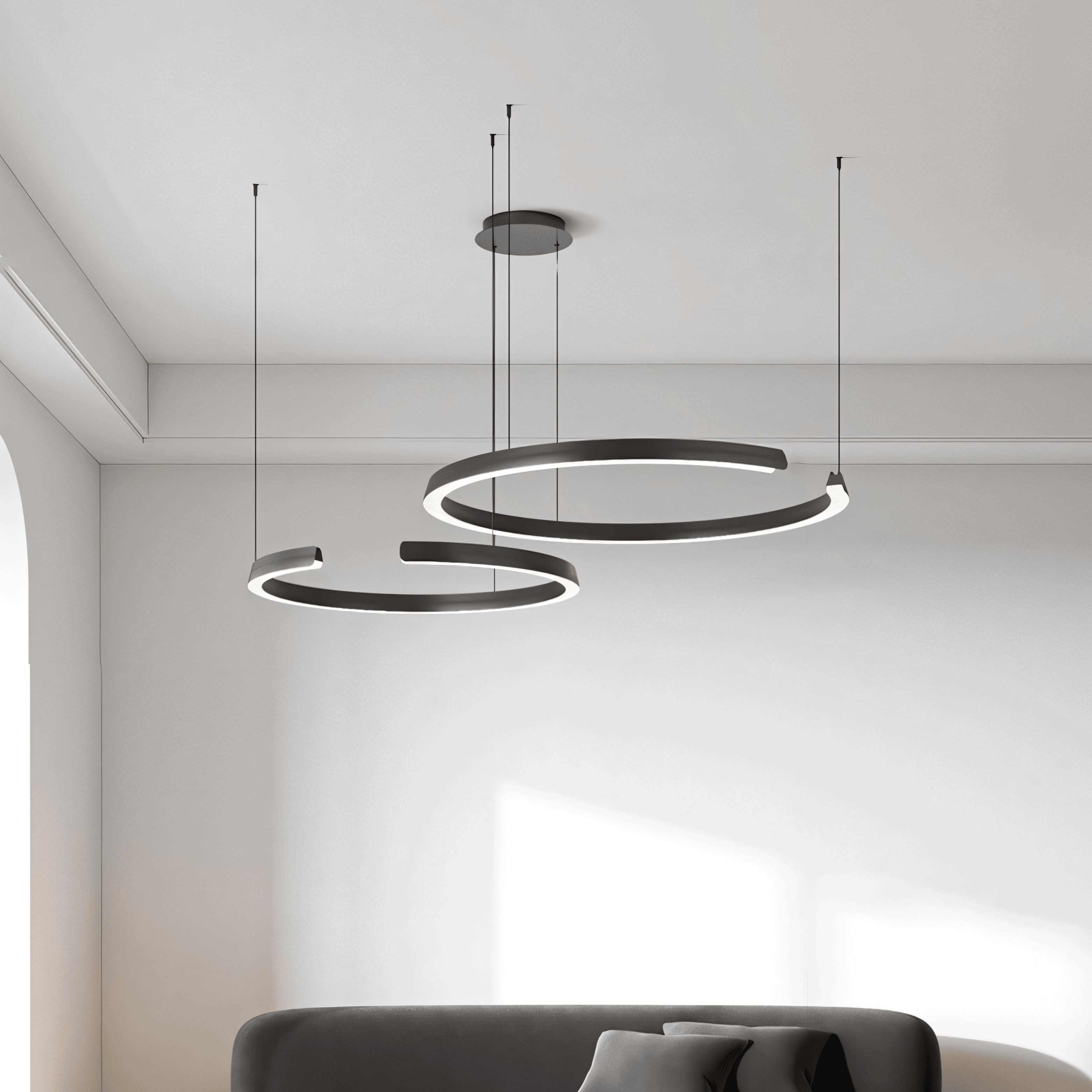 Orionyx Geometric Ring Chandelier With Contemporary Design, Captivating Symmetry, Premium Craftsmanship
