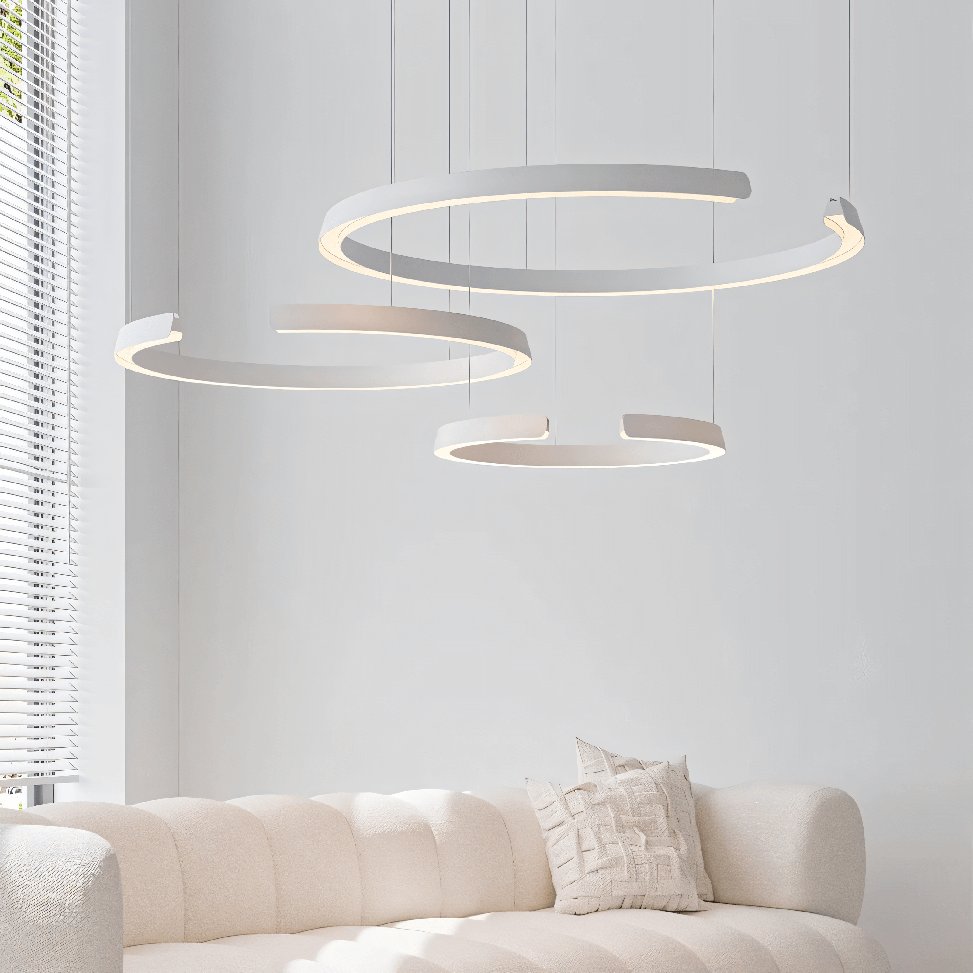 Orionyx Geometric Ring Chandelier With Contemporary Design, Captivating Symmetry, Premium Craftsmanship